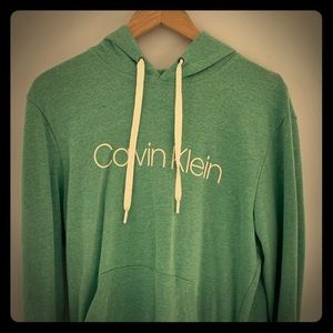 Calvin Klein green zip up hoodie